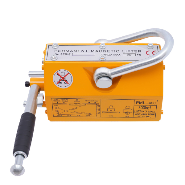 Lifting Magnet with Release 660lbs Portable permanent magnetic lifter crane Steel lifting tool